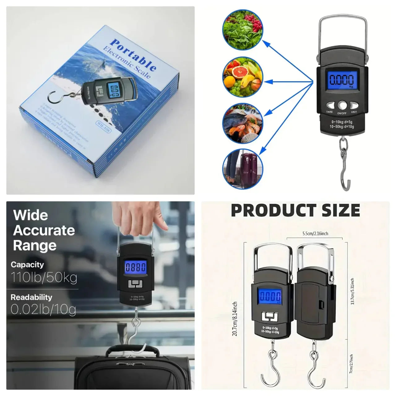 Digital Electronic Weight Scale - 50kg Weight Capacity