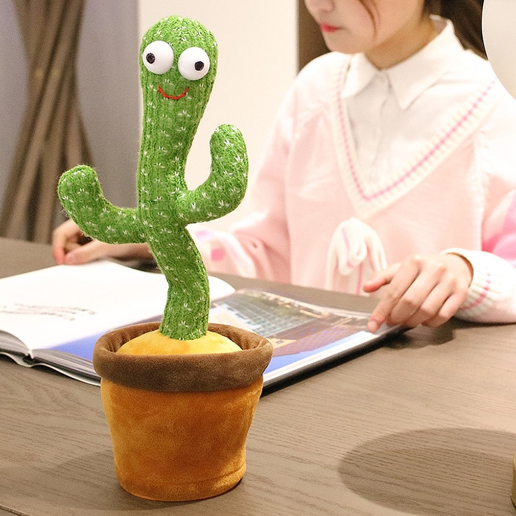Dancing Cactus Toy with Recording – Rechargeable Talking Singing Cactus