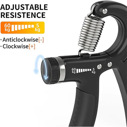 Adjustable Hand Grip Strength Trainer 10-60 KG Strength