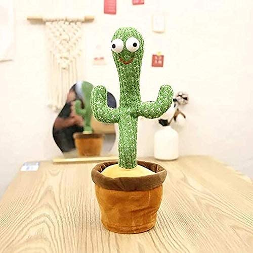 Dancing Cactus Toy with Recording – Rechargeable Talking Singing Cactus