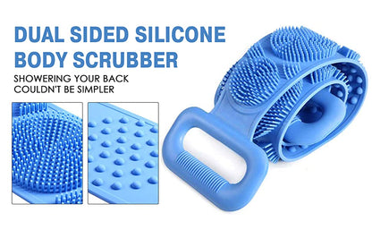 (Pack of 2) High Quality Silicone Bath Body Brush Soft Rubbing Exfoliating Massage For Shower