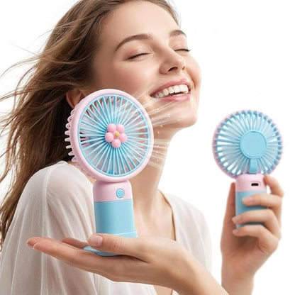 Portable Mini Hand Fan USB Rechargeable (we offer Free Home Delivery)