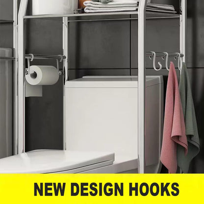 (Free Home Delivery) 3-Tier Over Toilet Storage Rack