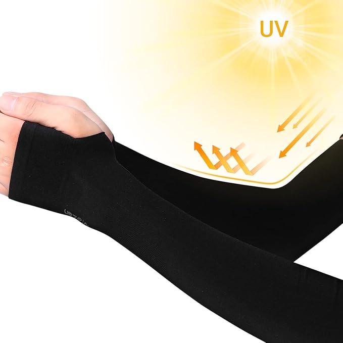 Unisex UV Protection Fingerless Arm Sleeves