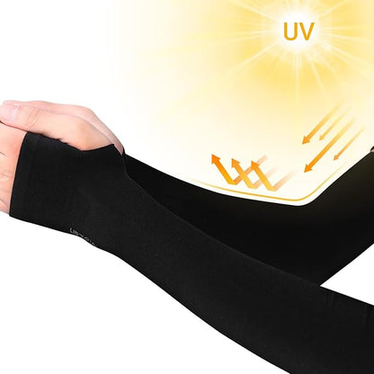 Unisex UV Protection Fingerless Arm Sleeves