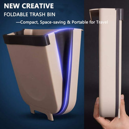 Kitchen Cupboard Back Hanging Trash Can Collapsible Garbage Waste Bin for Kitchen Cabinet Door