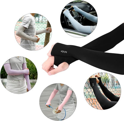 Unisex UV Protection Fingerless Arm Sleeves