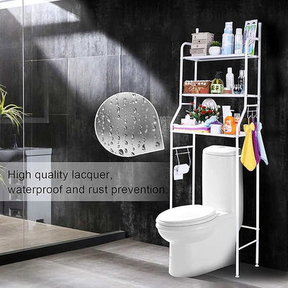(Free Home Delivery) 3-Tier Over Toilet Storage Rack