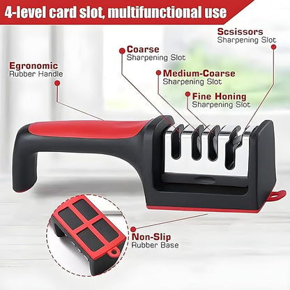 4 Stage Knife Sharpener 🔪 (FREE HOME DELIVERY)