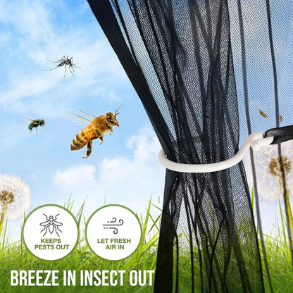 (Free Deliverey) Mosquito Door Net Mesh Screen – Magnetic Hands Free Closer