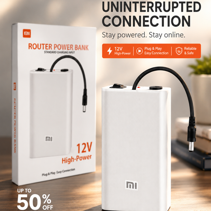 (FREE HOME DELIVERY) WiFi Router UPS Power Bank 12 Volts