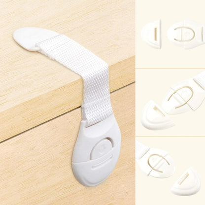(Pack of 6) Child Safety Lock Baby Child Safety Care Plastic Lock