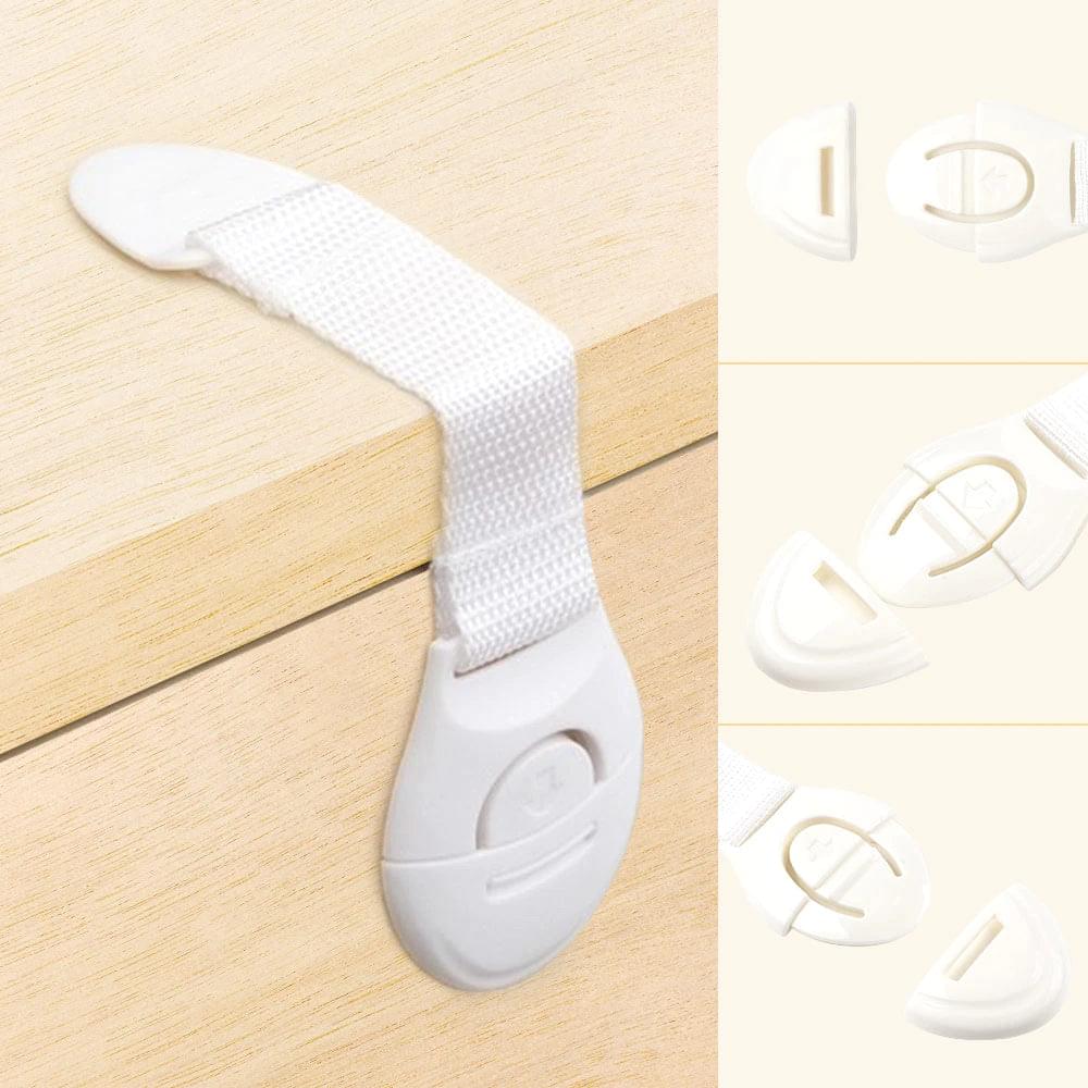 (Pack of 6) Child Safety Lock Baby Child Safety Care Plastic Lock
