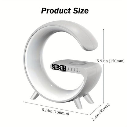 Multifunctional Lamp With Bluetooth Speaker Wireless Charger Sunrise Wake-up & Alarm Clock