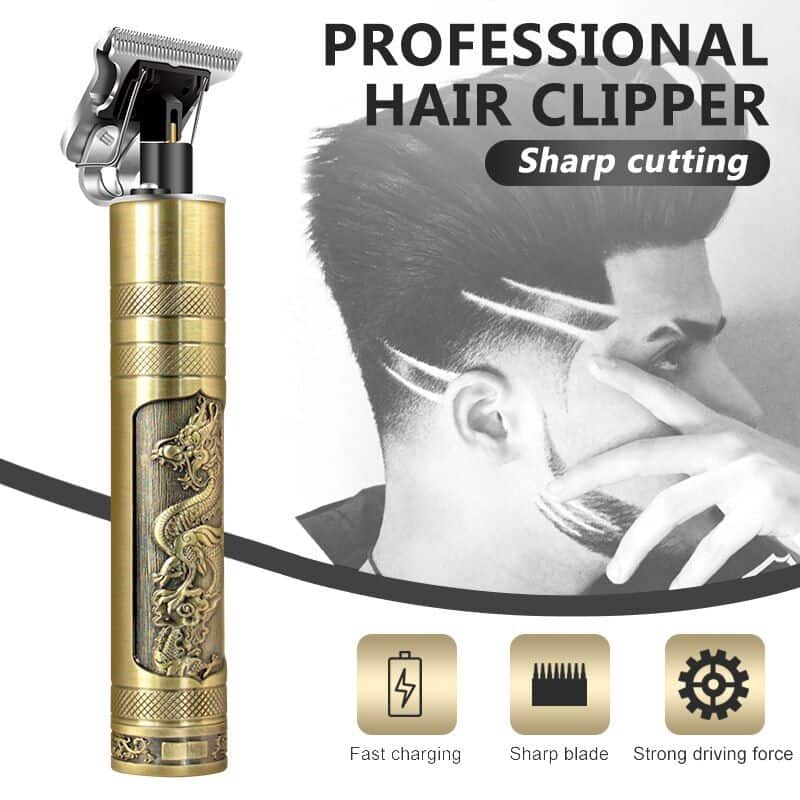 Vintage T9 Hair Trimmer - Rechargeable Electric Shaver