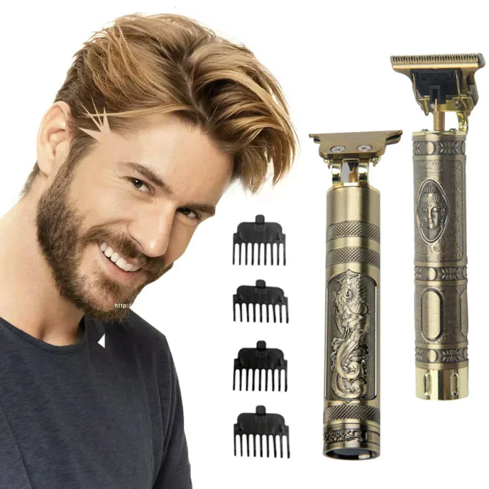 Vintage T9 Hair Trimmer - Rechargeable Electric Shaver