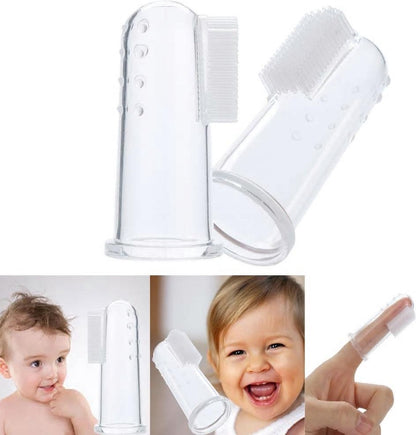 High Quality Baby Kids Silicone Finger Toothbrush Soft Safe Baby Teether Toothbrush