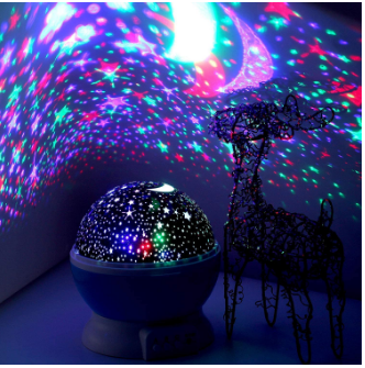LED Rotating Moon lamp, Dream Rotating projection Lamp Romantic Light, Starry Sky Star Projector Lamp