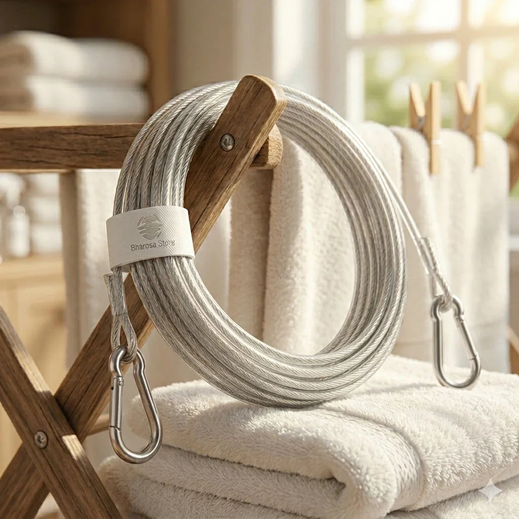 (FREE HOME DELIVERY) Multi-Use Strong Steel Wire with Hooks
